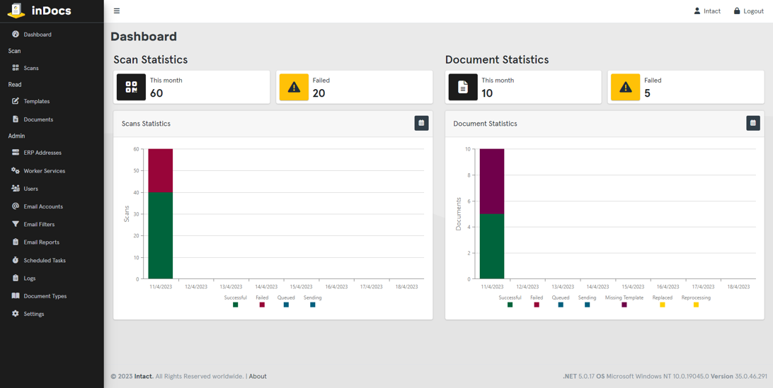 inDocs web interface_screenshot